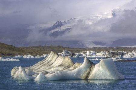 Floating glaciers in Iceland's Jökulsárlón Lagoon naturally creak and groan as they break apart.