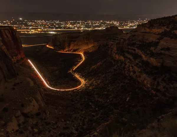 Night moves - light trails thumbnail