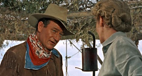 John Wayne and Geraldine Page in Hondo