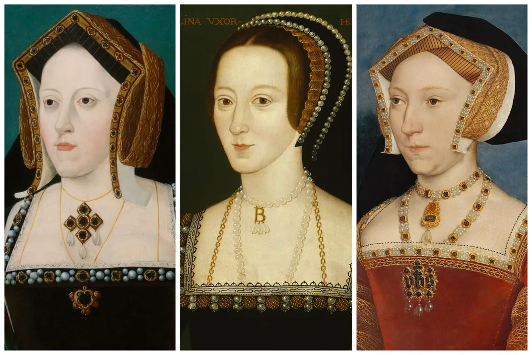 Catherine of Aragon, Anne Boleyn and Jane Seymour