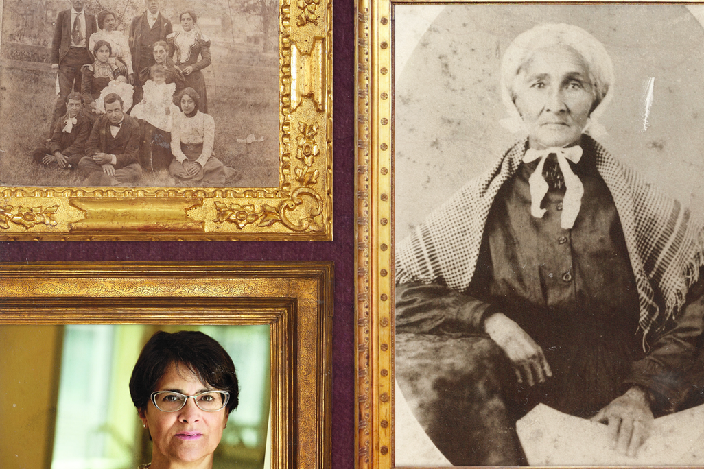 An illustration of Martha S. Jones and some of her ancestors