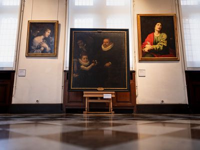 Portrait of a Gentleman, His Daughter and a Servant&nbsp;at the Mus&eacute;e&nbsp;de la Chartreuse in Douai, France