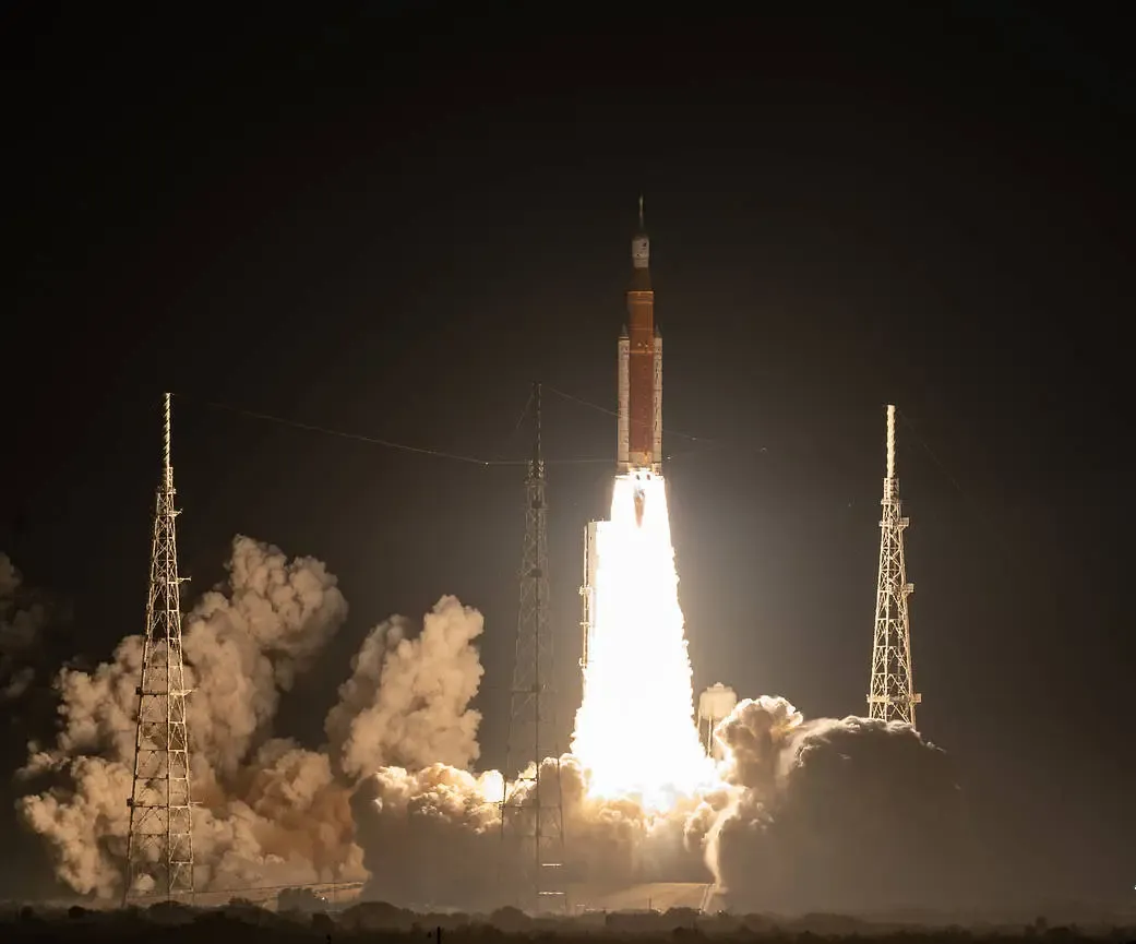 a rocket launch