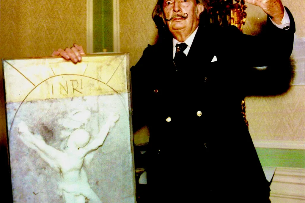 Created in 1979, the wax sculpture was used as the model for different editions of Dalí’s bas-relief sculptures Christ of St. John of the Cross made from platinum, gold, silver and bronze.