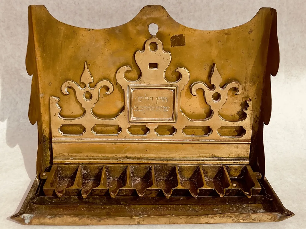 A Hanukkah lamp that may be the only surviving Jewish ritual object from St. Eustatius