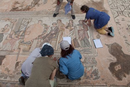 One of the mosaics at Paphos, Cyprus.