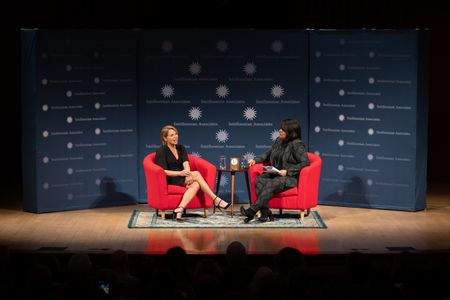 Katie Couric and April Ryan in conversation at the Smithsonian Associates John P. McGovern Award presentation on Nov. 12, 2019. (Norwood Photography)