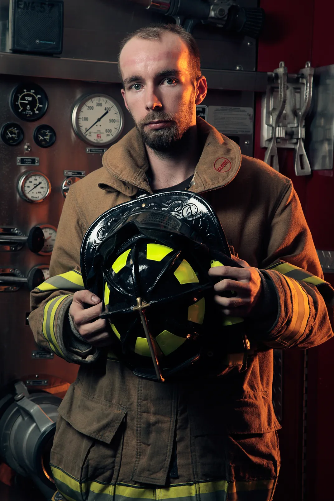 photographing brave firefighters in Windsor heights, West Virginia