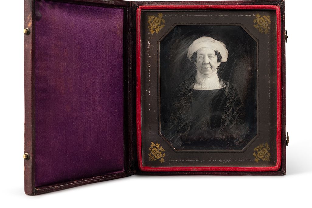 A circa 1846 portrait of Dolley Madison by John Plumbe Jr.