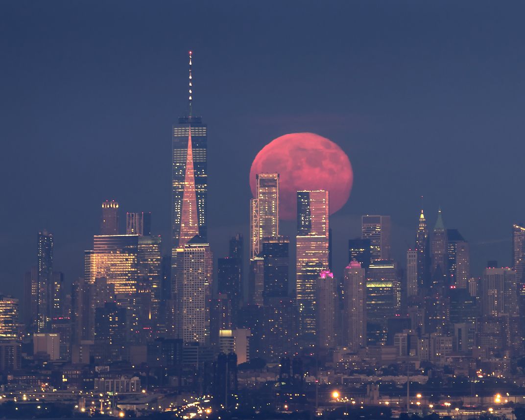 Strawberry Moon over NYC Smithsonian Photo Contest Smithsonian Magazine