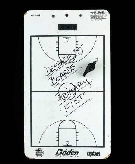  Pat Summitt's clipboard