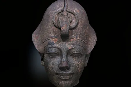 3-D model of Head of Amenhotep III on Sketchfab