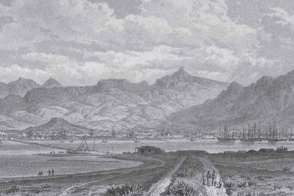 Port Louis, Mauritius, in the first half of the 19th century.