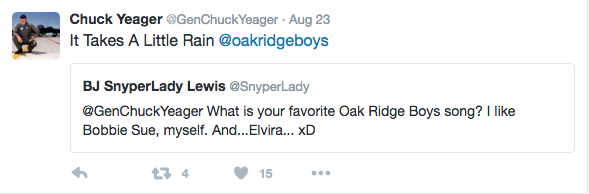 Chuck Yeager’s Wild Week on Twitter