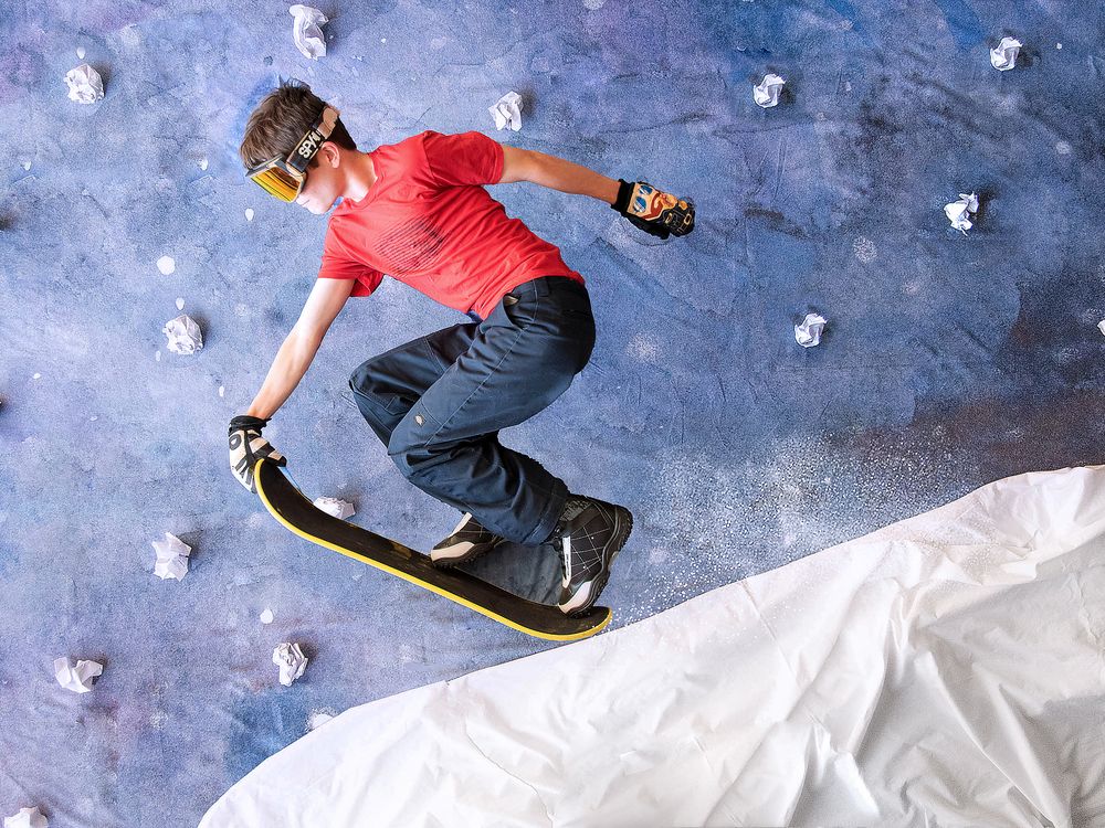 Snowboarding scene indoors Smithsonian Photo Contest Smithsonian