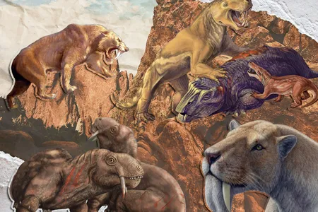 A variety of saber-toothed animals have evolved to fill different niches.