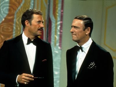 The comedy show Rowan & Martin's Laugh-In, starring Dan Rowan and Dick Martin (above), debuted on NBC on January 22, 1968.