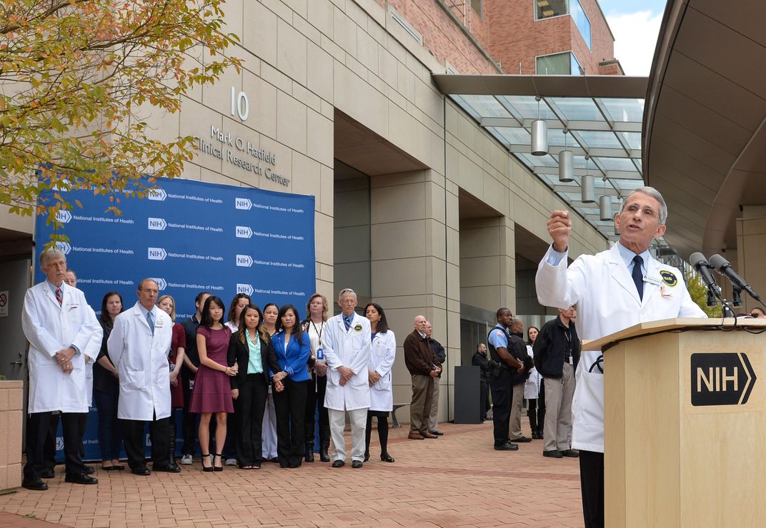 Anthony Fauci at NIH during ebola outbreak