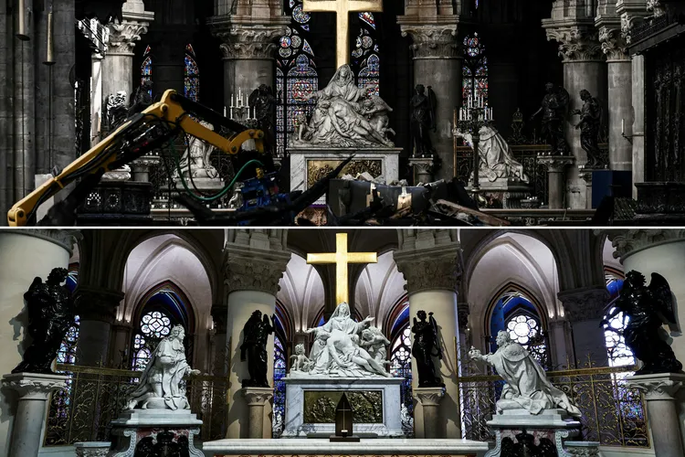 Notre-Dame Cathedral before and after