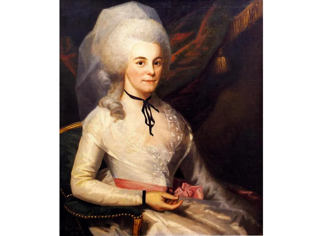 A portrait of Elizabeth Schuyler, Hamilton's wife