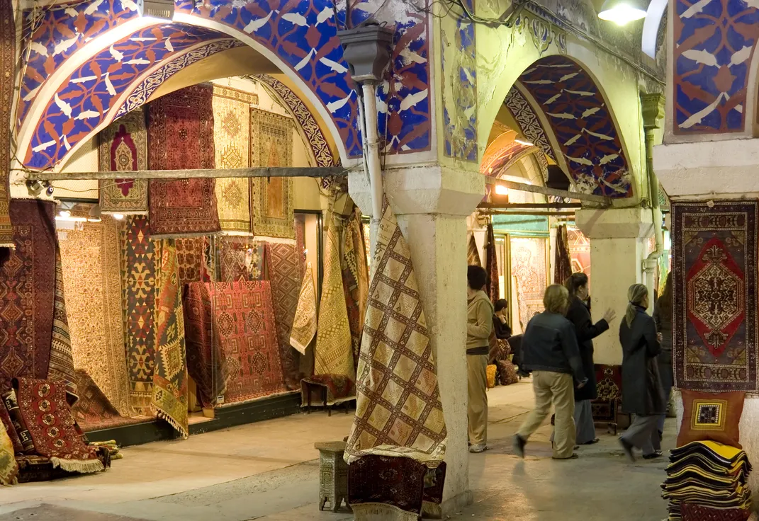Rug vendor in the Grand Bazaar
