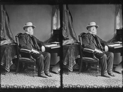 An 1860 photo of&nbsp;New-York Tribune&nbsp;editor Horace Greeley, who challenged President Ulysses S. Grant in the 1872 election