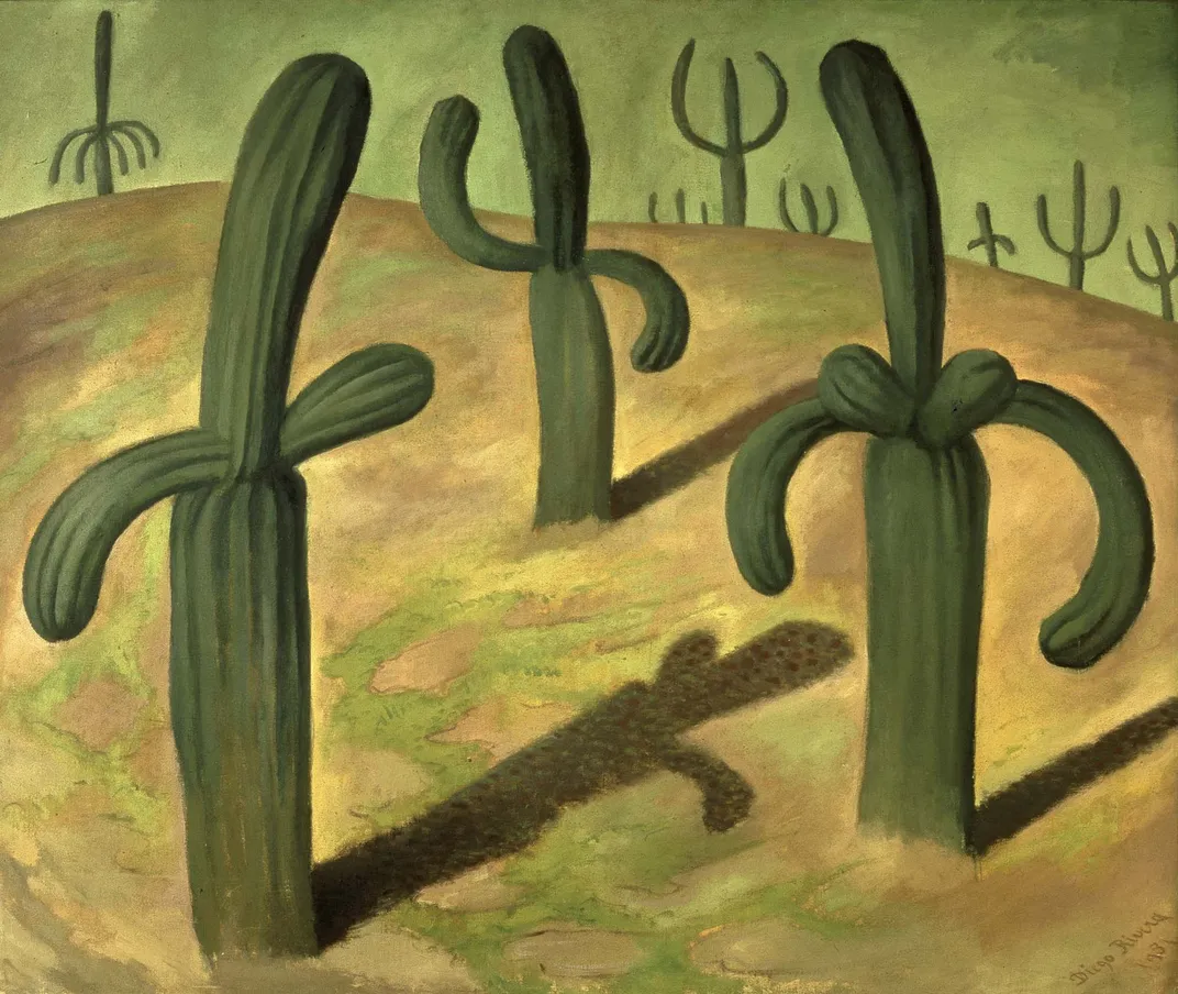 Diego Rivera's Landscape With Cacti (1931)