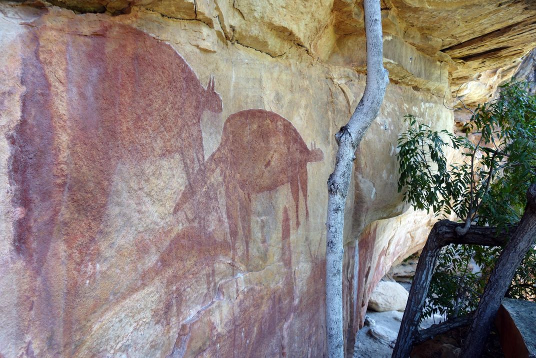 rock art in Quinken Country in Australia's Cape York Peninsula