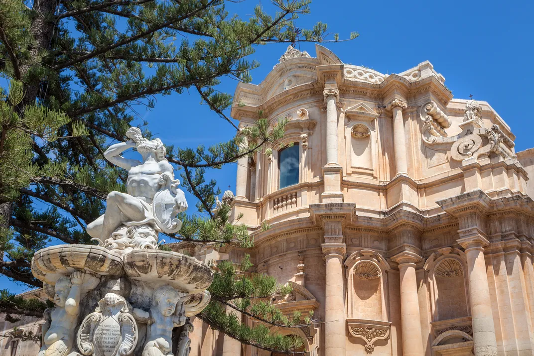 Baroque church in Noto