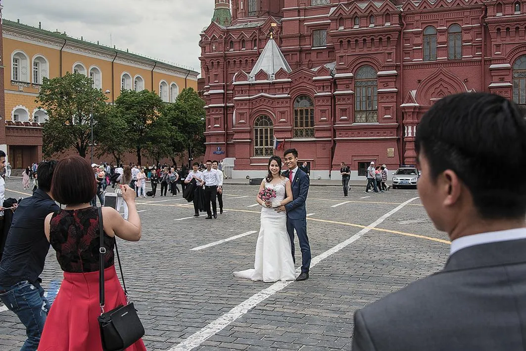 Historical sites are popular with newlyweds