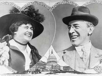 President and First Lady Edith Wilson.