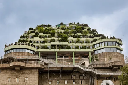 The rooftop addition has a hotel, restaurants and thousands of plants.

