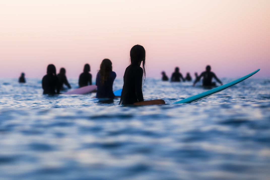 Waiting for a wave