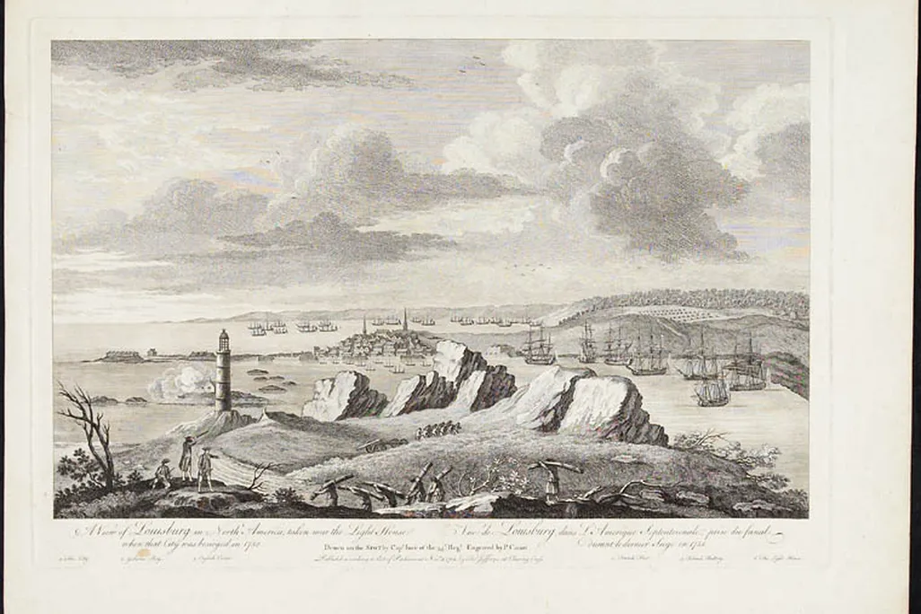 A View in Louisburg in North America