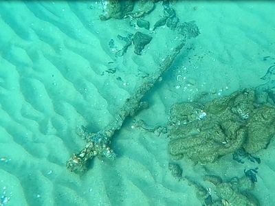 A diver discovered the 900-year-old sword in a natural cove off the coast of northern Israel.