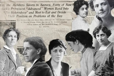 Heterodoxy's illustrious members included (clockwise from top right) Marie Jenney Howe, Susan Glaspell, Crystal Eastman, Rose Pastor Stokes, Doris Stevens, Charlotte Perkins Gilman and Rheta Childe Dorr.