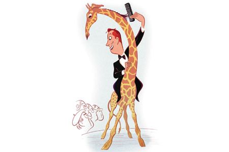 An American speaks to a group of French nationals and tries to purge his vocabulary of American idioms.