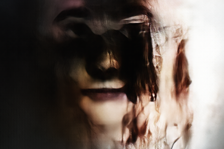 Mario Klingemann’s ‘Neural Glitch Portrait 153552770’ was created using a generative adversarial network.