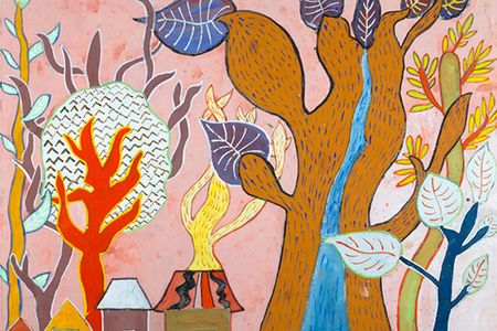 Untitled artwork by Moses Johuma, a student at the Cyrene Mission School