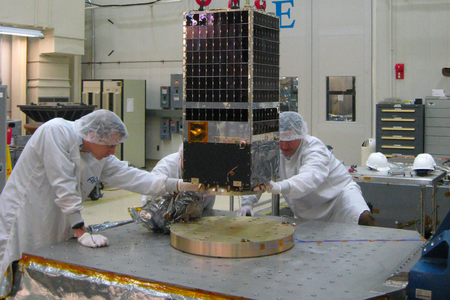 Kestrel Eye being prepared for launch.
