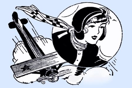 Header for “Birds of a Feather” feature that profiled local aviatrixes in The Pittsburgh Press, March 13, 1932