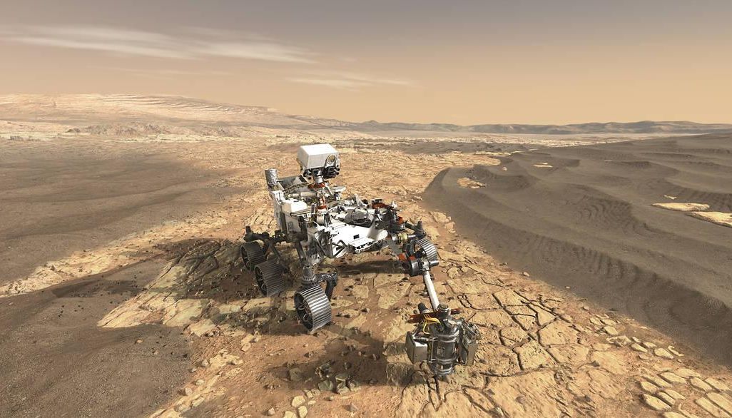 Perseverance rover on Mars