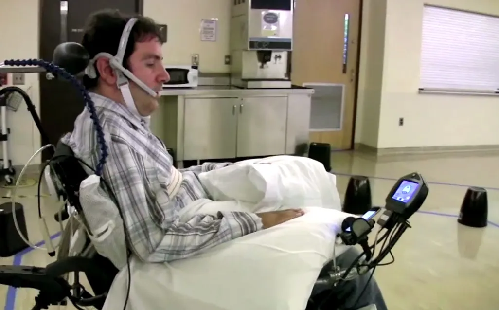 Paralyzed patient Jason Disanto