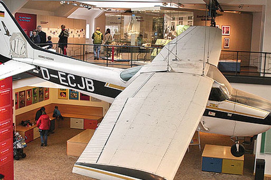 Mathias Rust’s Skyhawk is on display at the Deutsches Technikmuseum in Berlin.