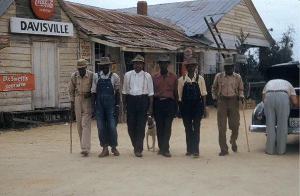 A group of Tuskegee study subjects