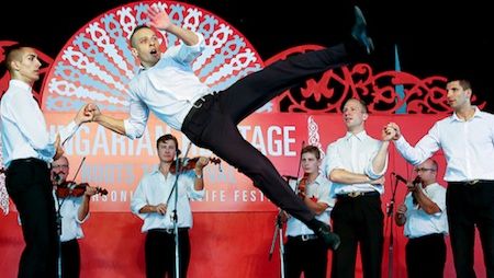 Flying high at one of the Folklife Festival’s many stages.
