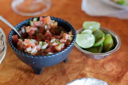 Just one bite of Pico de gallo is a party of flavors. 