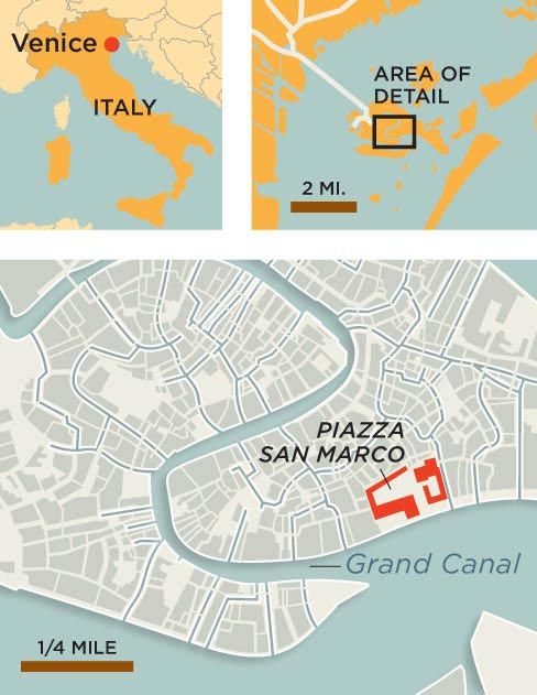 Venice Italy map