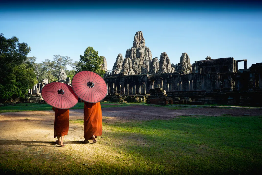 Monks at Angkor Thom