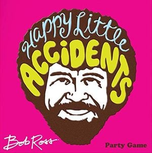 Preview thumbnail for 'Big G Creative: Bob Ross Happy Little Accidents Game, Social Party Game for Friends and Family, 15 Minute Play Time, for 3 to 6 Players, Ages 10 and up